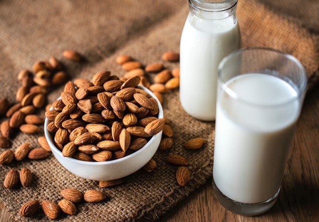 low-iodine diet shopping list - almond milk