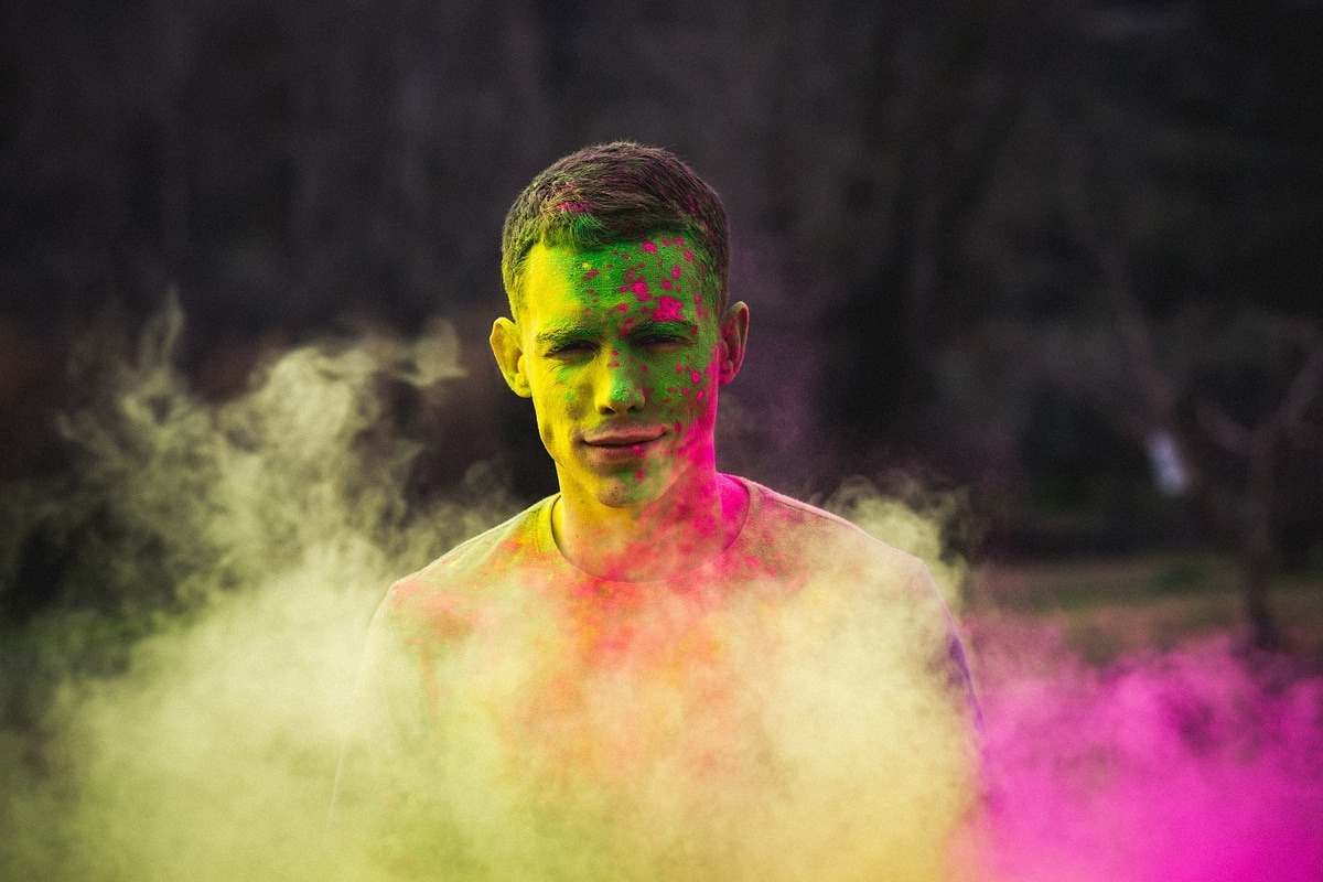 a guy at a music festival