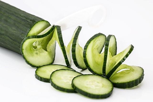 peeled cucumber