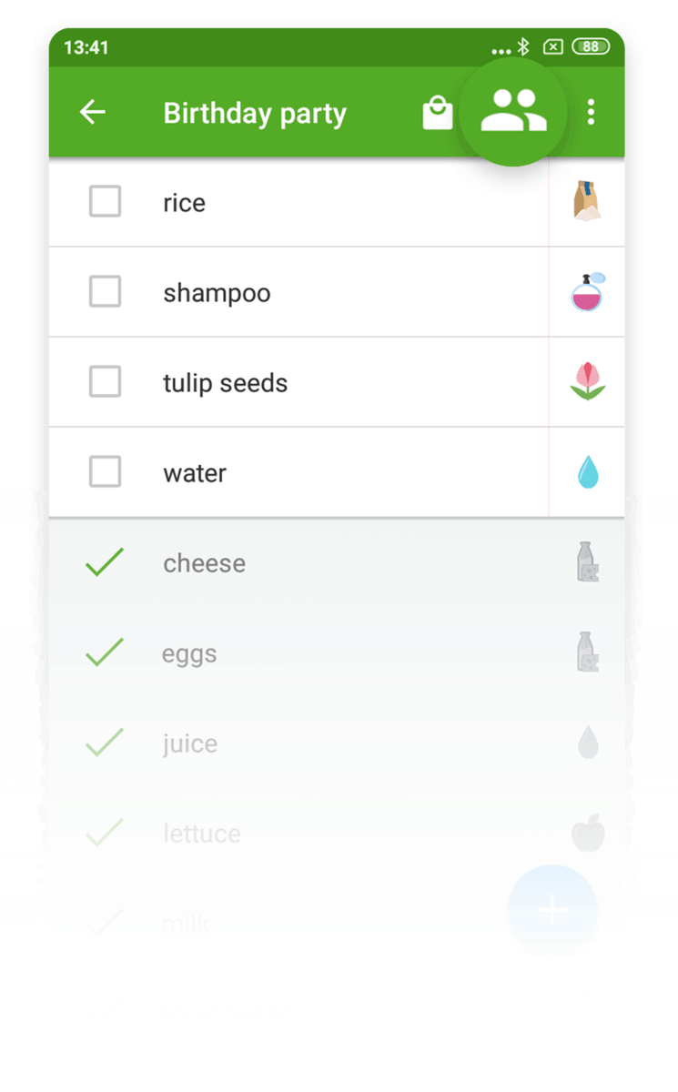 Custom Grocery List Categories - screenshot