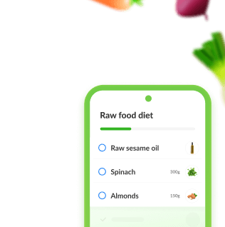 Raw food diet listonic